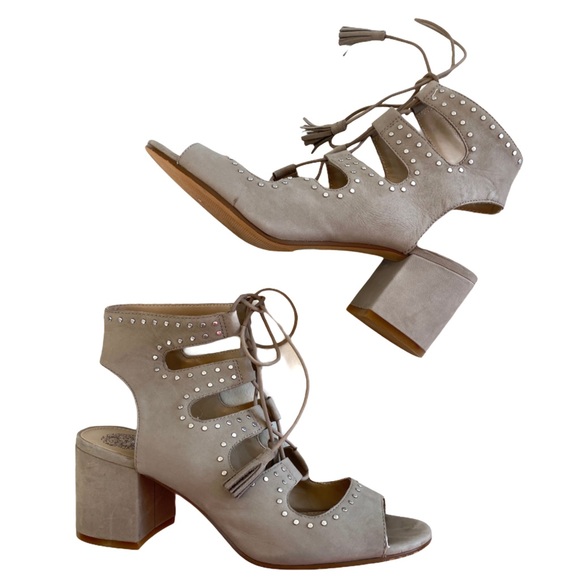 Vince Camuto Henley Studded Lace-Up Sandals - Picture 3 of 12